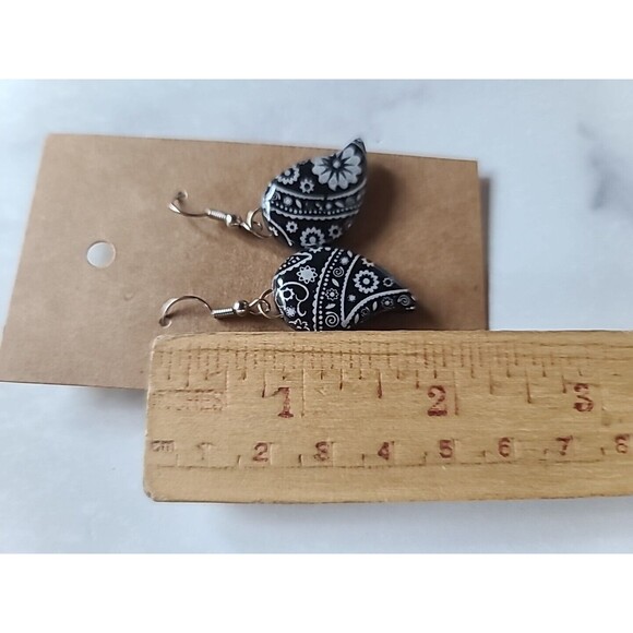 Polymer Clay Floral Dangling Pierced Earrings New - Picture 8 of 10